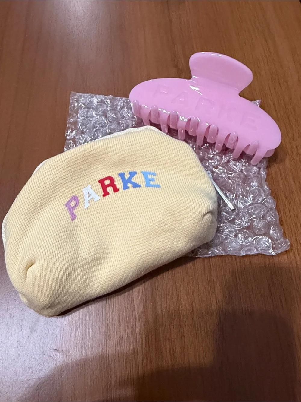 Parke claw clip in conch NIB